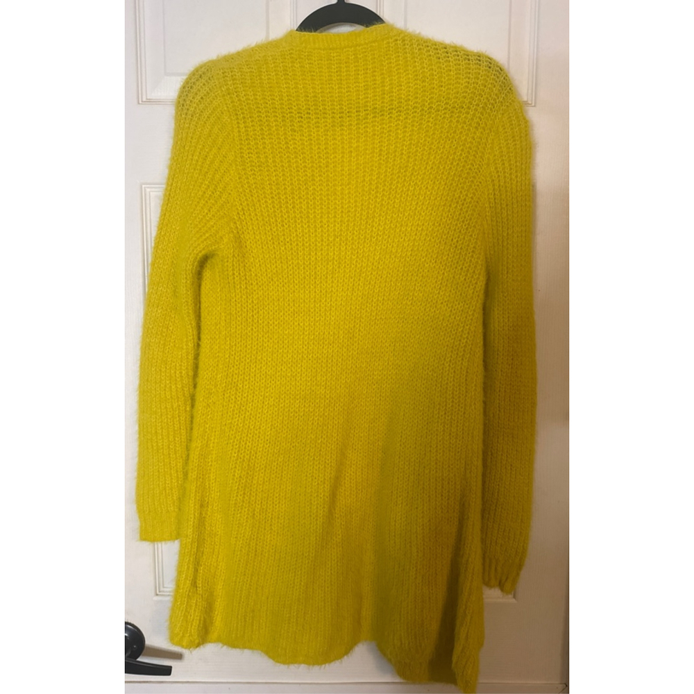 SMILE Yellow Open Front Cardigan S/M - Picture 2 of 4